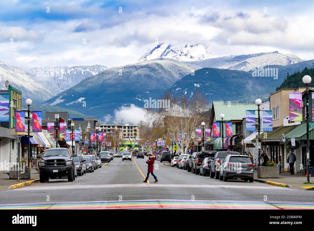 Downtown Squamish, British Columbia, Canada Stock Photo Alamy