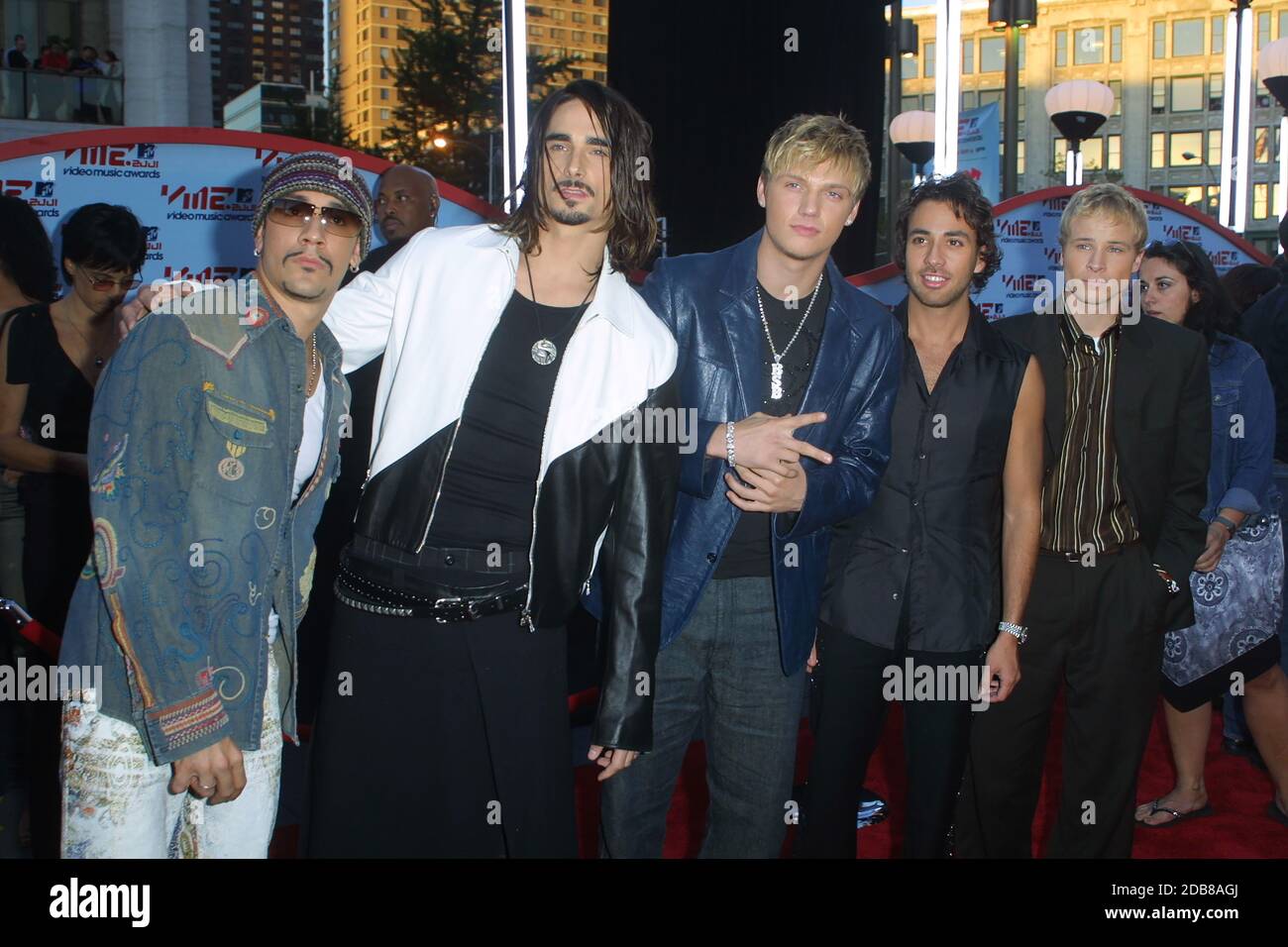 *NSYNC arriving at the 2001 MTV Video Music Awards held at the Metropolitan Opera House at Lincoln Center on September 6, 2001 in New York. Stock Photo