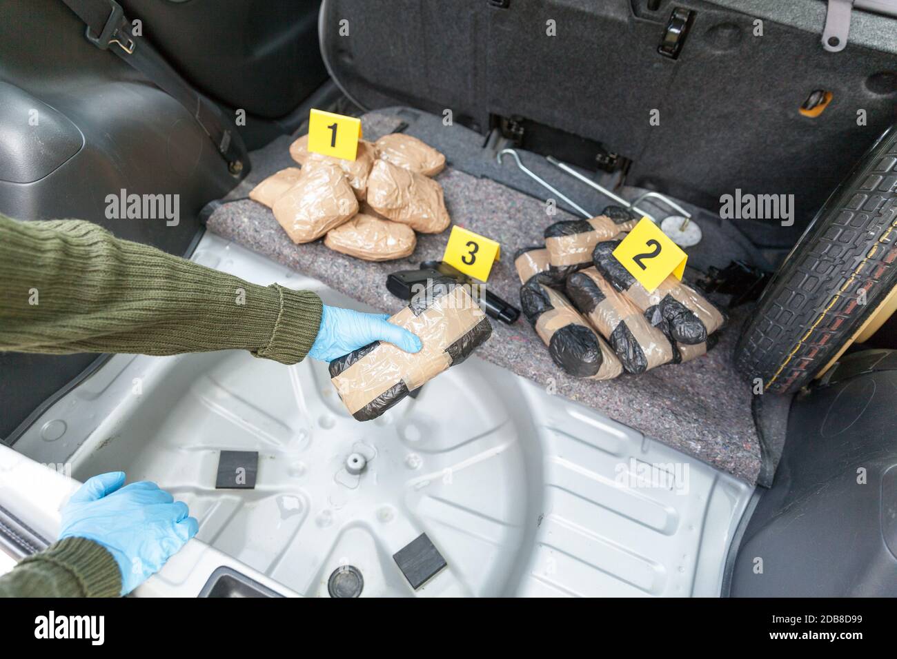 Illegal drug trade Stock Photo