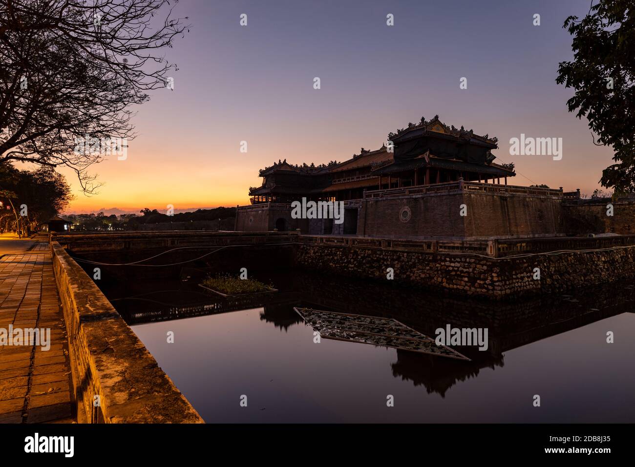 The Imperial Palace of Hue in Vietnam Stock Photo