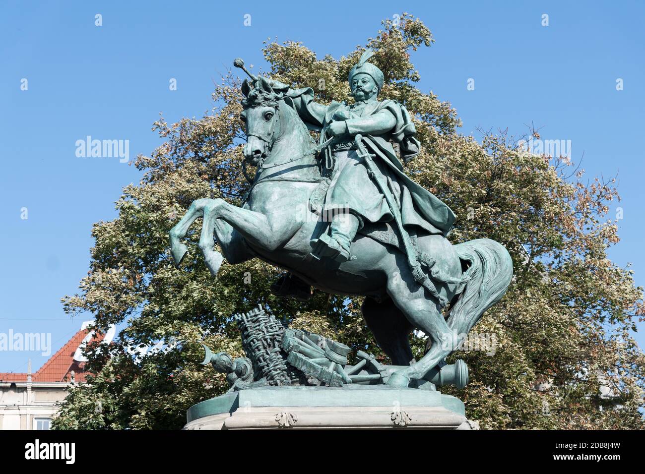 Equestrian Polish king Jan III Sobieski monument in Gdansk, Poland. September 23rd 2020 © Wojciech Strozyk / Alamy Stock Photo Stock Photo