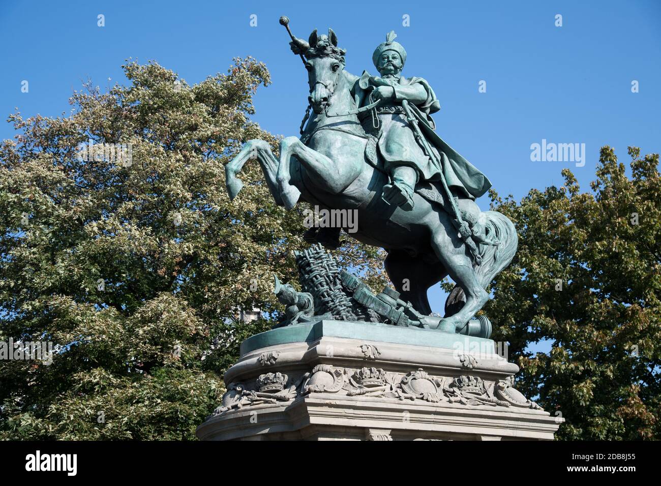 Equestrian Polish king Jan III Sobieski monument in Gdansk, Poland. September 23rd 2020 © Wojciech Strozyk / Alamy Stock Photo Stock Photo