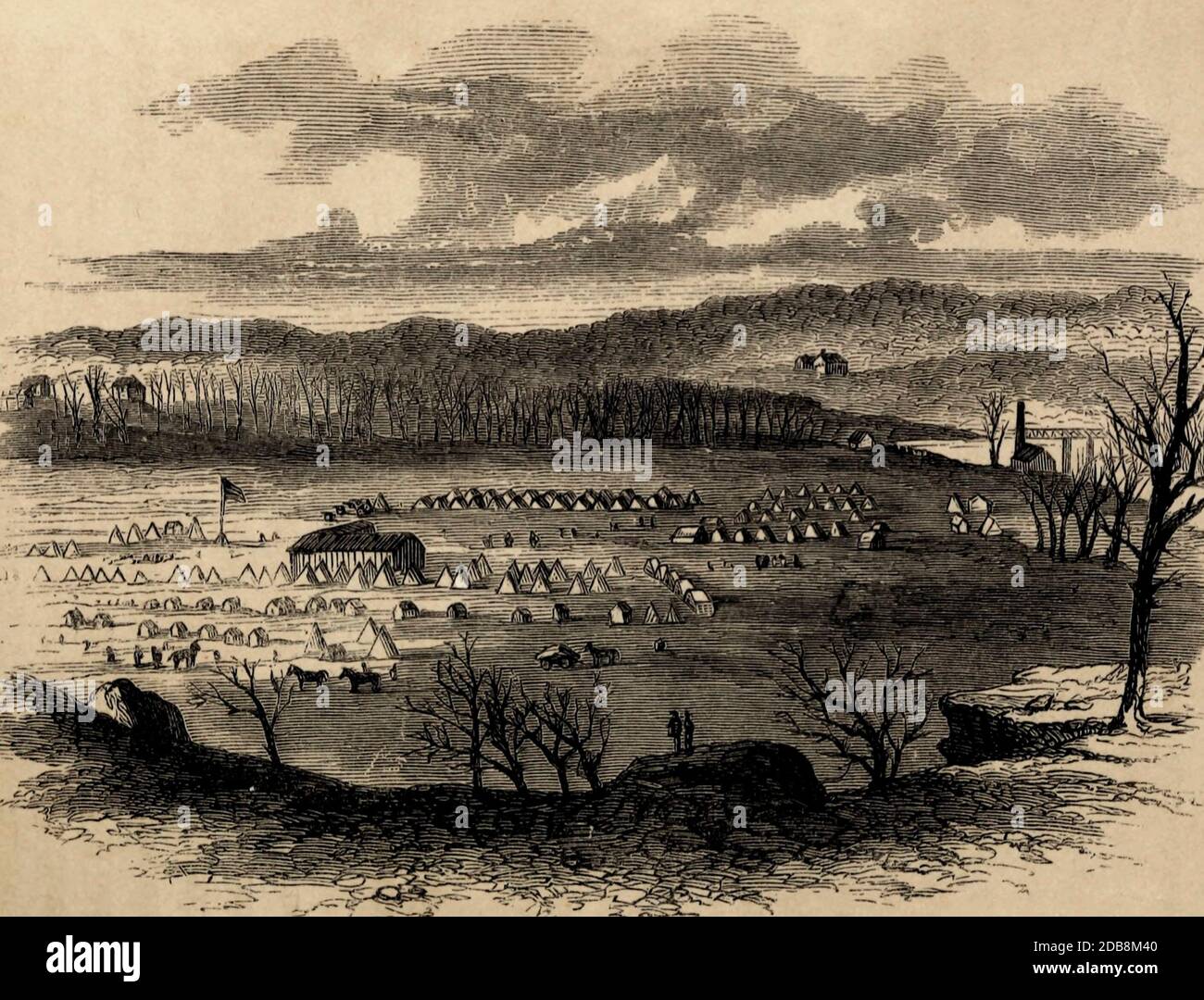 Fort Lincoln, 1860s Stock Photo