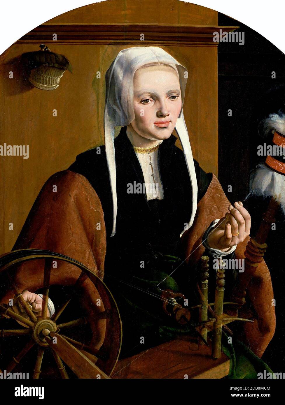Portrait of a Woman - Maarten van Heemskerck, 1529 Stock Photo
