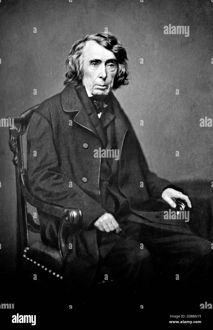 Chief Justice Roger B. Taney -  Roger Brooke Taney ( March 17, 1777 – October 12, 1864, name pronounced like Tawney) was the twelfth United States Attorney General and the fifth Chief Justice of the United States, from 1836 until his death in 1864, and the first Roman Catholic to hold that office Stock Photo