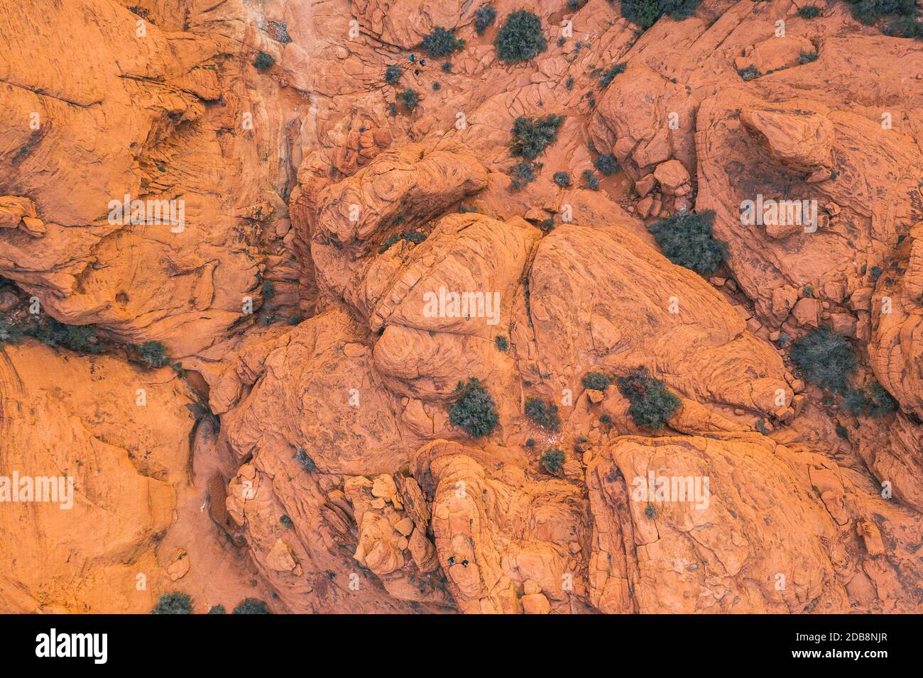 Red Rock Canyon from above, drone photo, Nevada Stock Photo Alamy