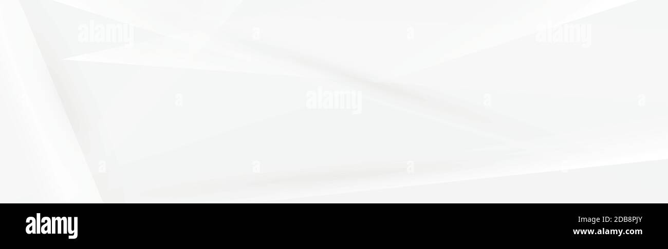 White vector panoramic background with wavy lines and shadows Stock ...