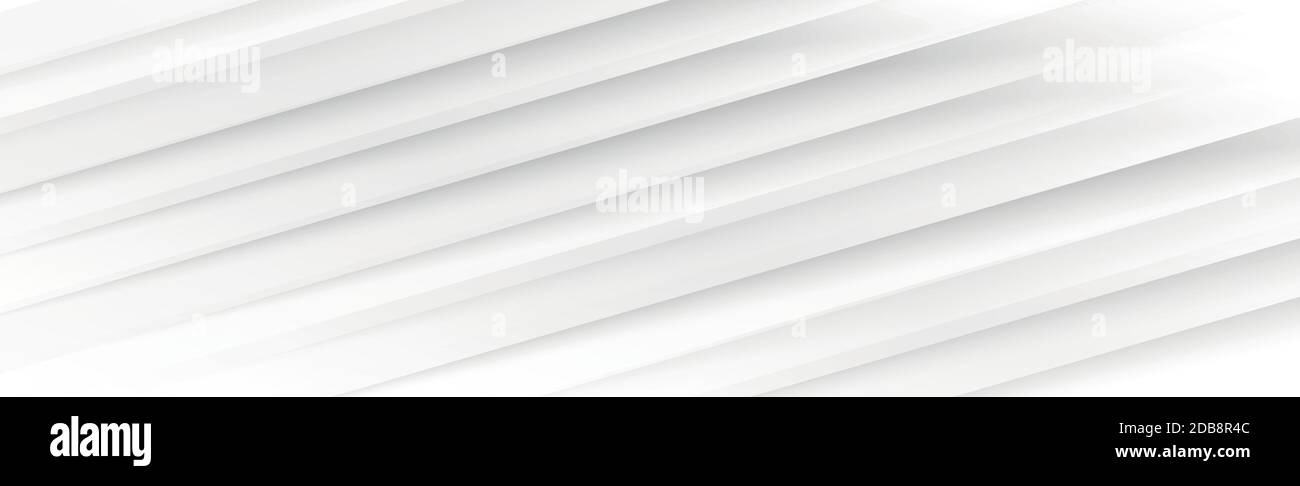 White vector panoramic background with wavy lines and shadows Stock ...