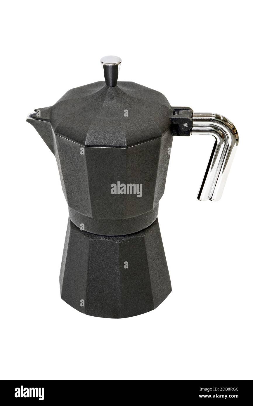 Traditional Italian espresso coffee pot isolated included clipping path ...