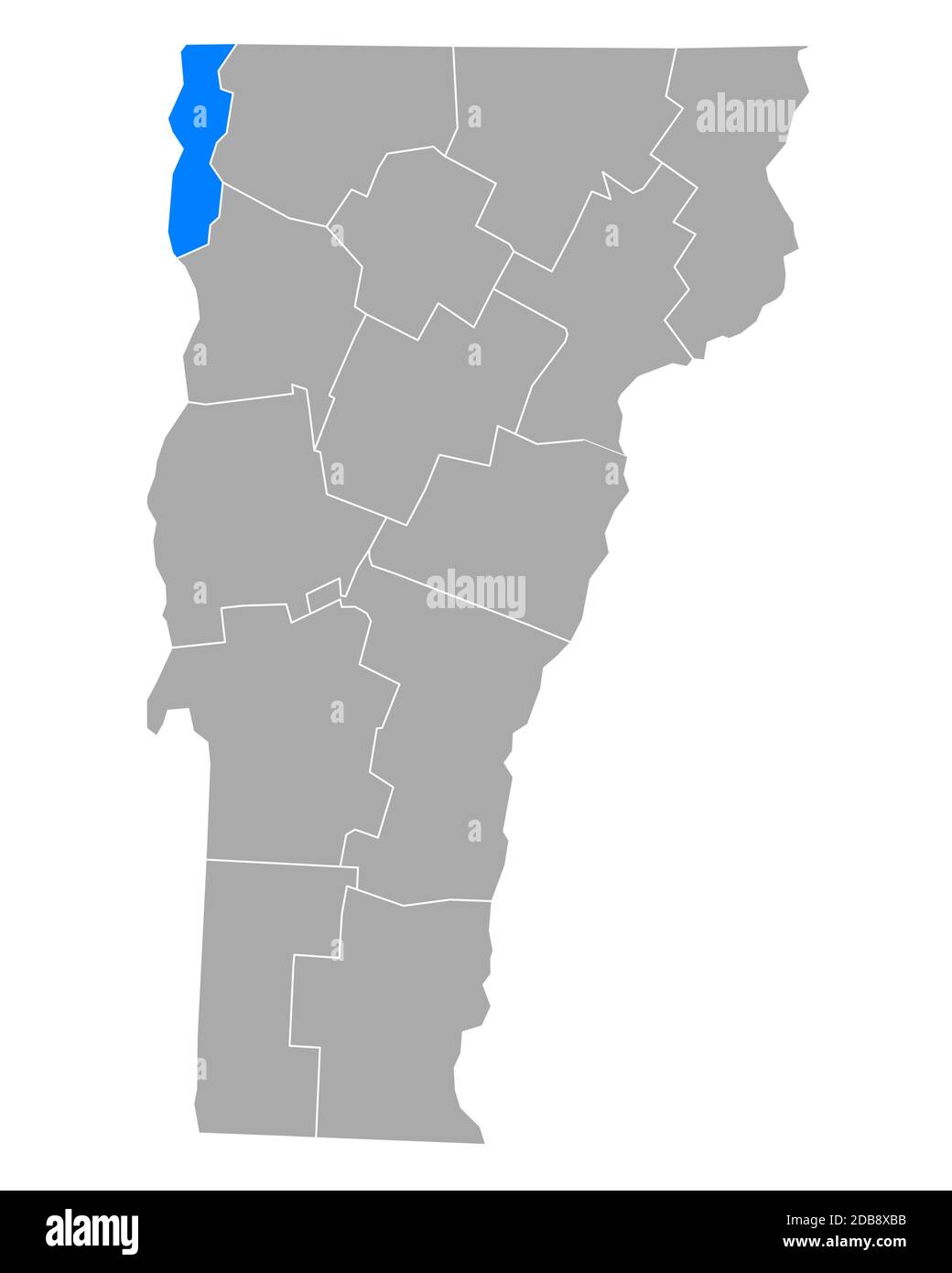 Map of Grand Isle in Vermont Stock Photo Alamy