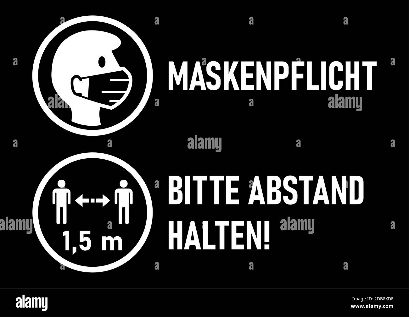 Abstand Halten Bitte 2 Meter 20cm Aufkleber Corona 8087