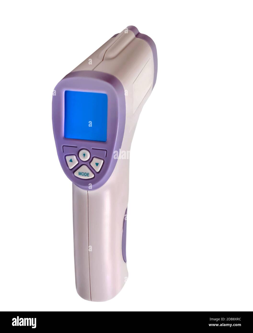 Thermometer Temperature control LSD neon blue empty display text COVID