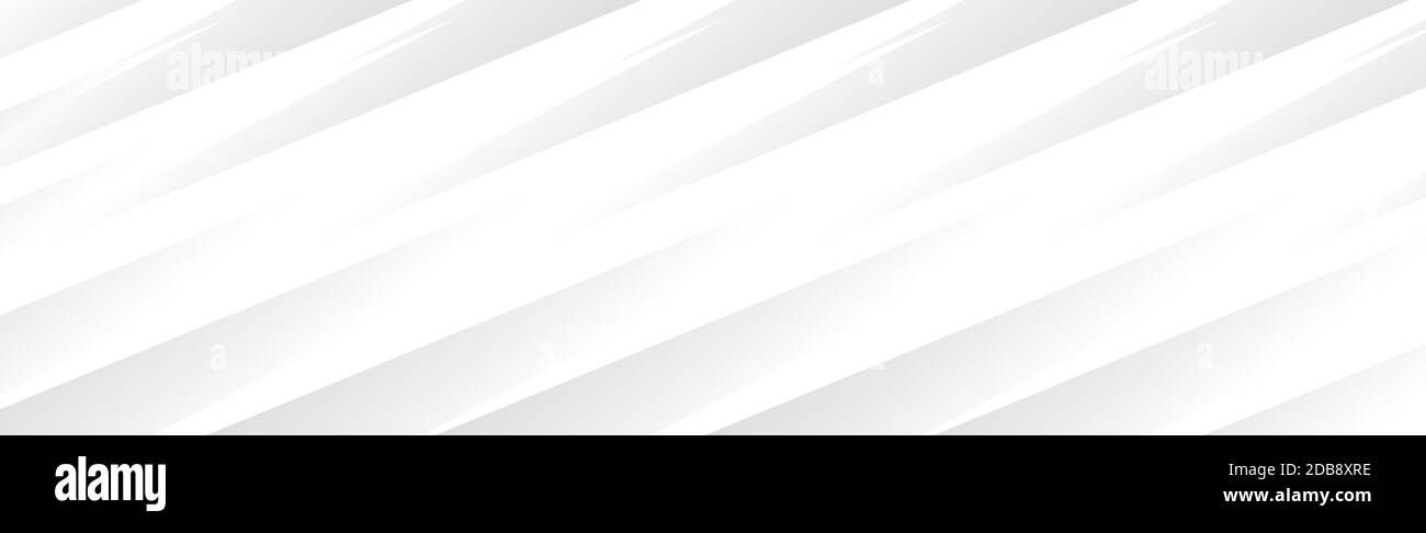 White vector panoramic background with wavy lines and shadows Stock ...