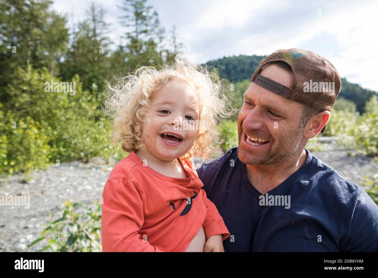 Father and son. Stock Photo