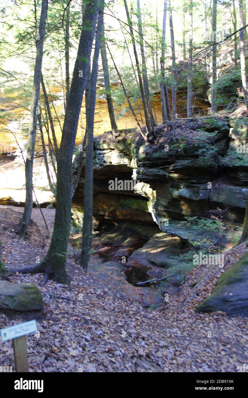 Old Man's Cave, Hocking Hills State Park, Ohio Stock Photo Alamy