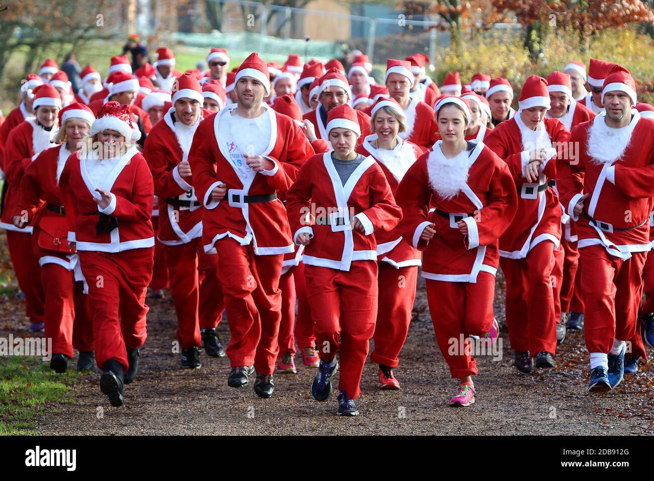 Father Christmas race taking place at the Weald & Downland Museum in