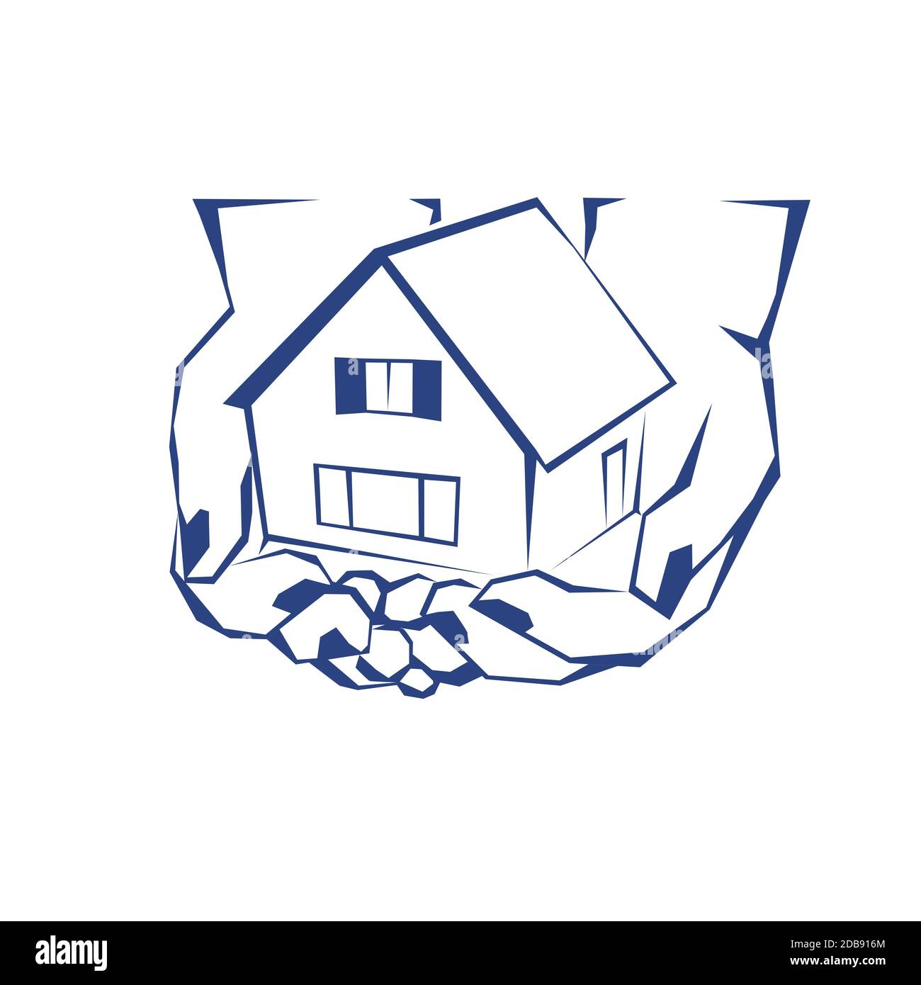 Home Property and Construction Logo concept design Stock Photo - Alamy