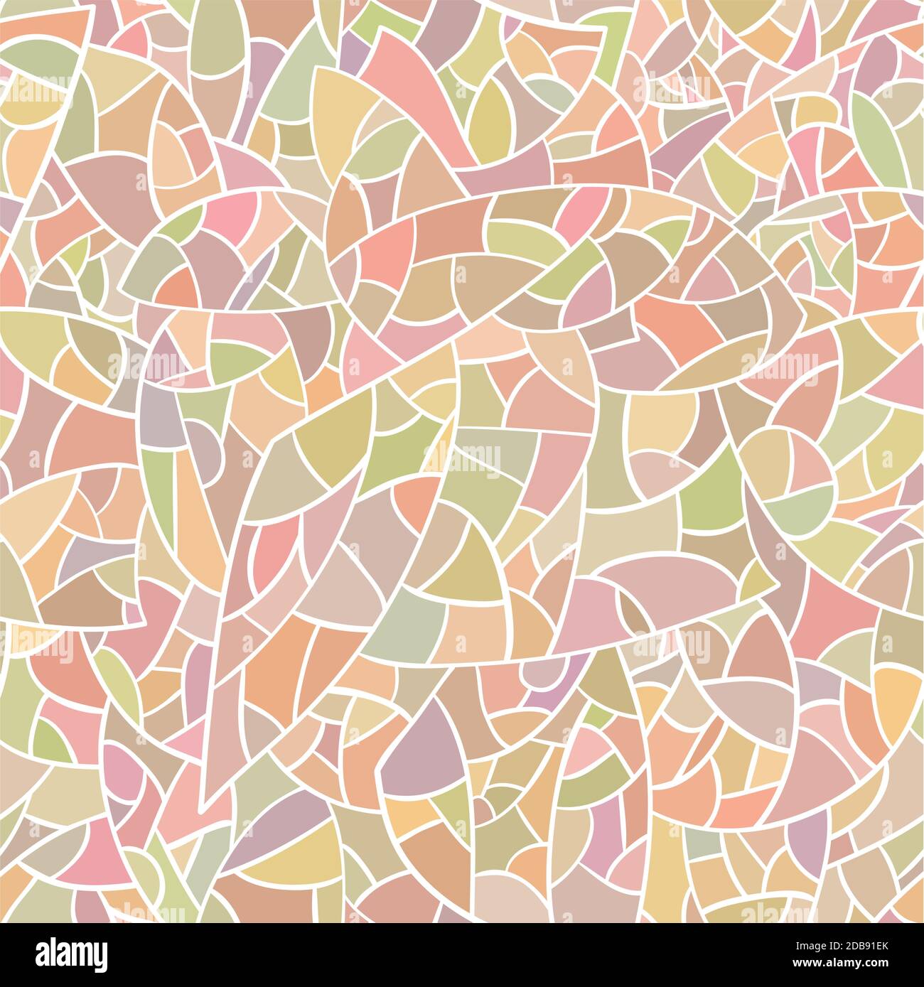 Colorful light glass mosaic. Vector seamless background. Stock Vector