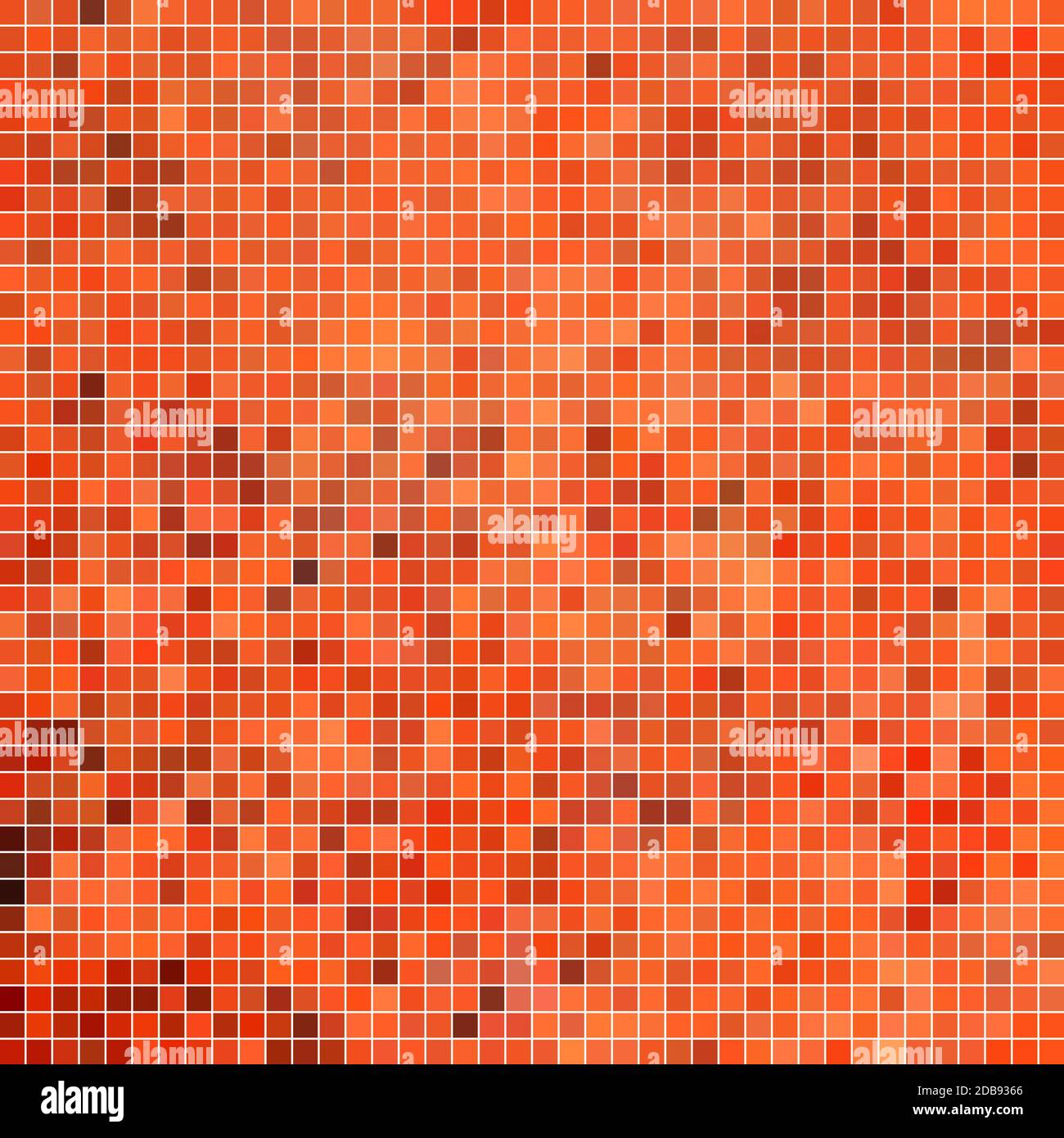 abstract square pixel mosaic background - orange Stock Photo - Alamy
