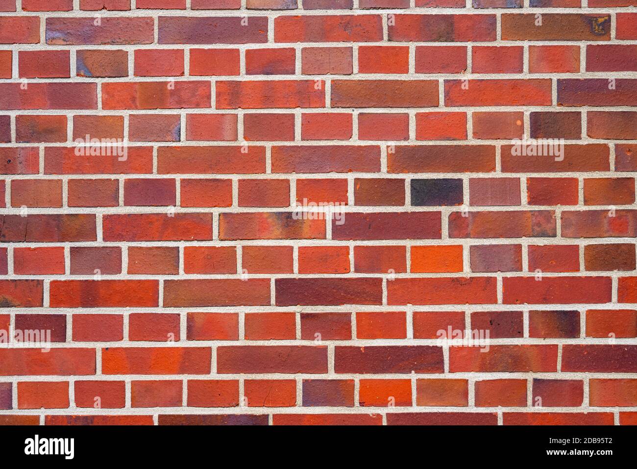 Background from a clean red brick wall Stock Photo