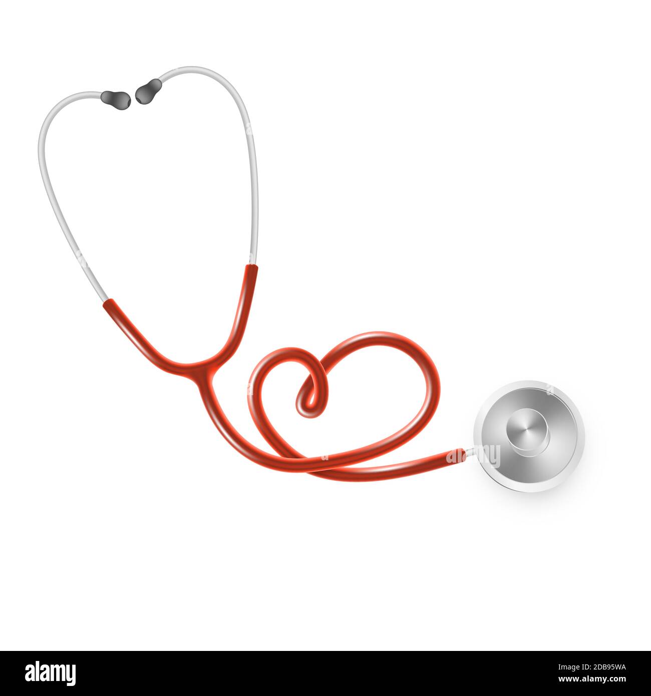 Medical and Health care concept, doctor s stethoscope isolated on white ...