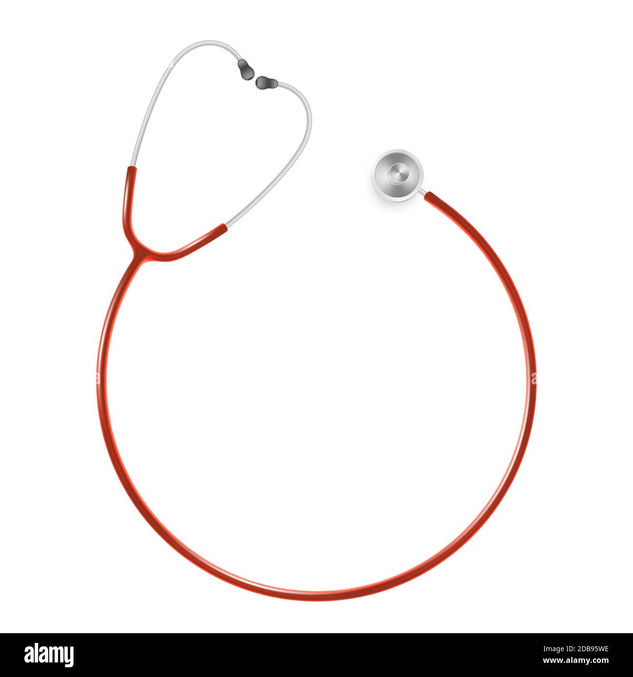 Medical and Health care concept, doctor s stethoscope isolated on white ...