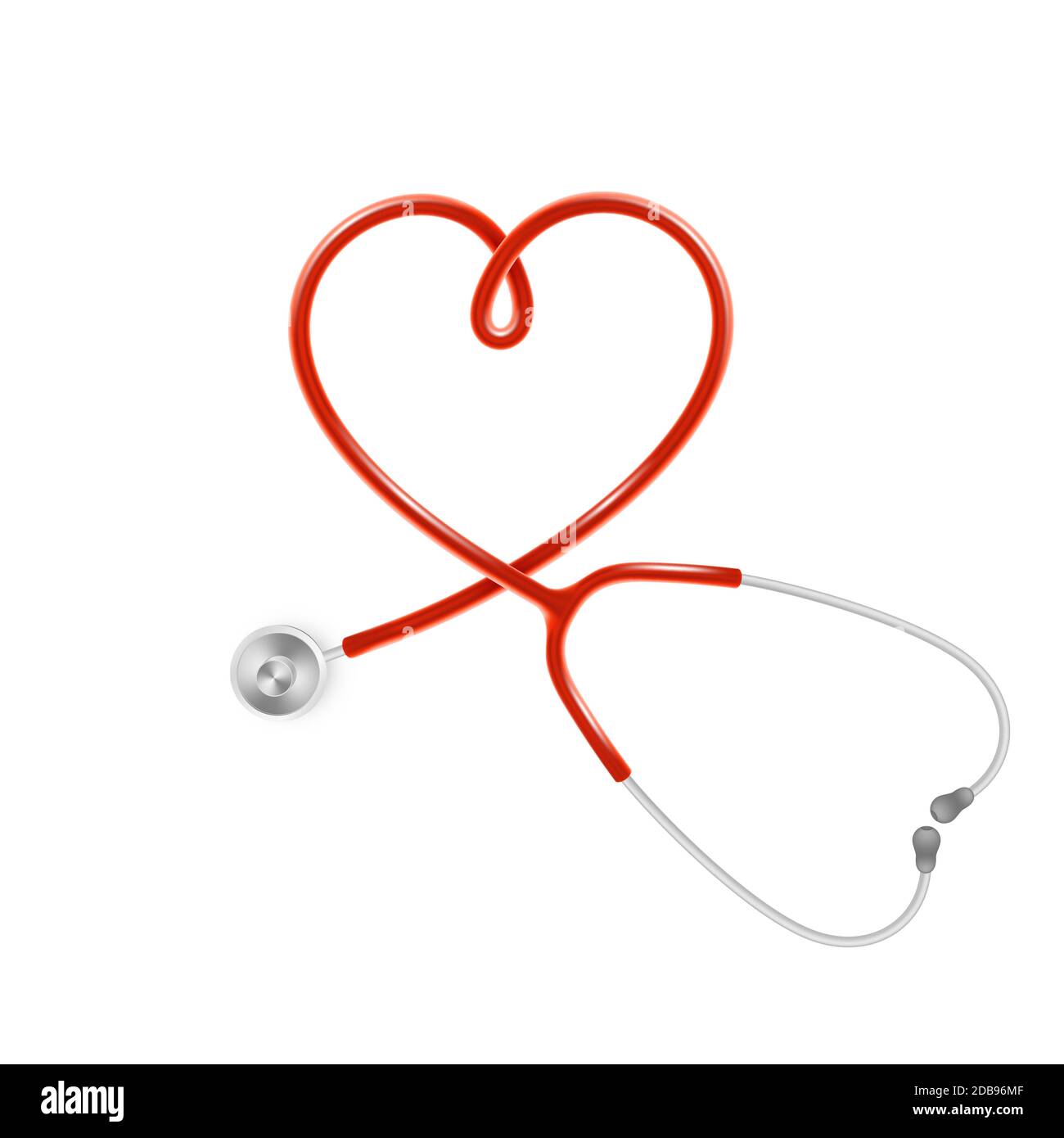 Medical and Health care concept, doctor s stethoscope isolated on white ...