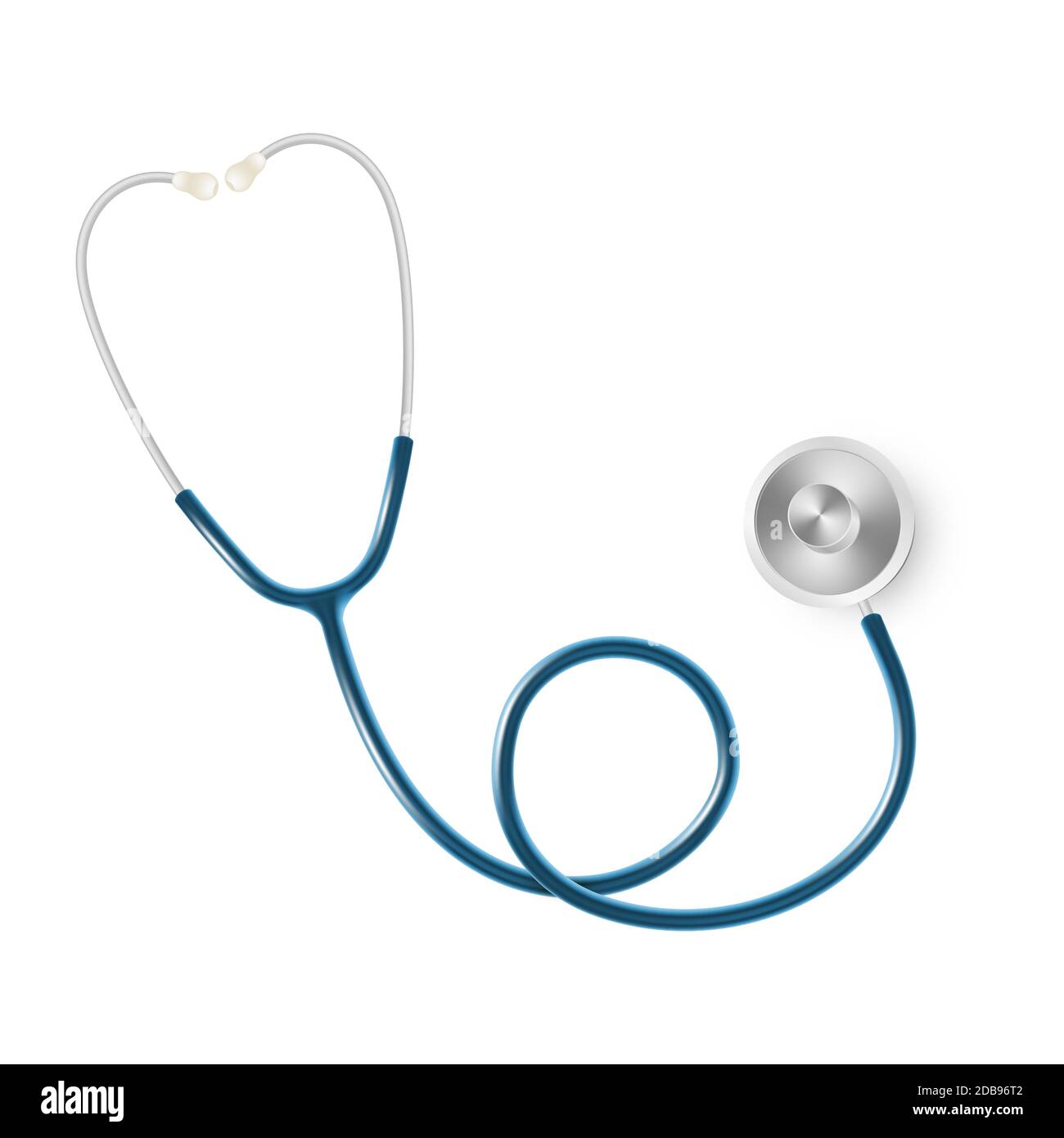 Medical and Health care concept, doctor s stethoscope isolated on white ...