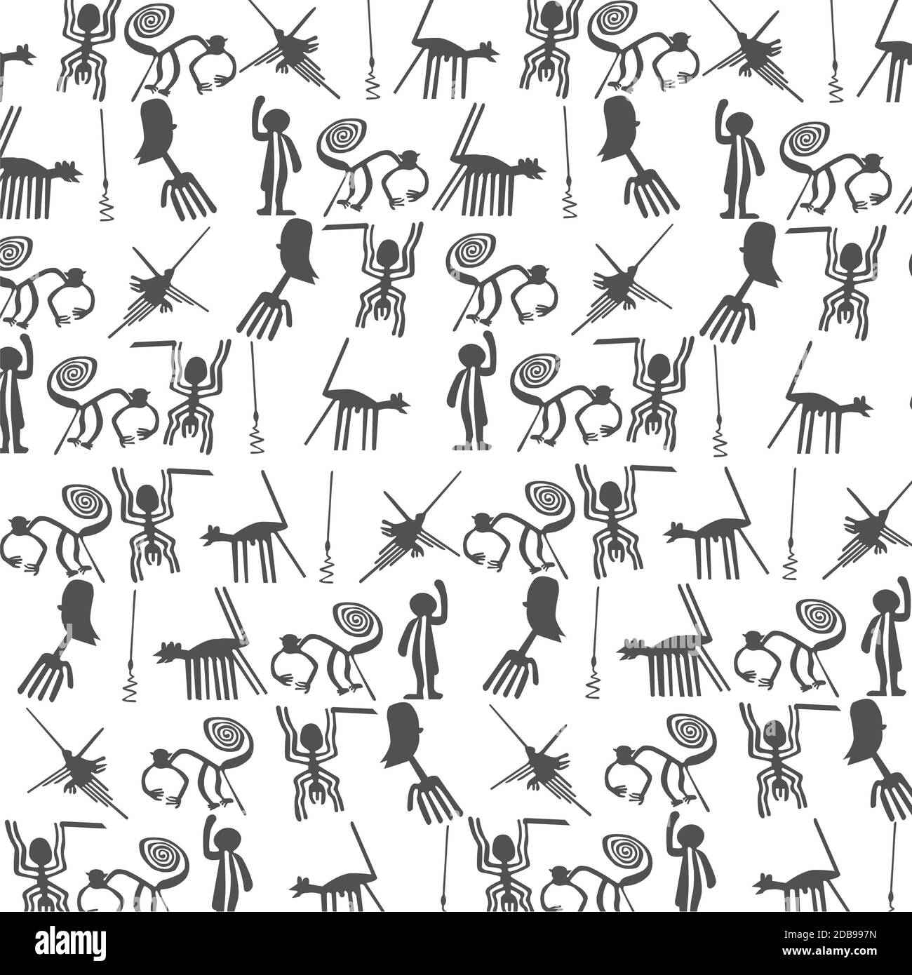 Hieroglyphs, symbols on a white background Stock Photo Alamy