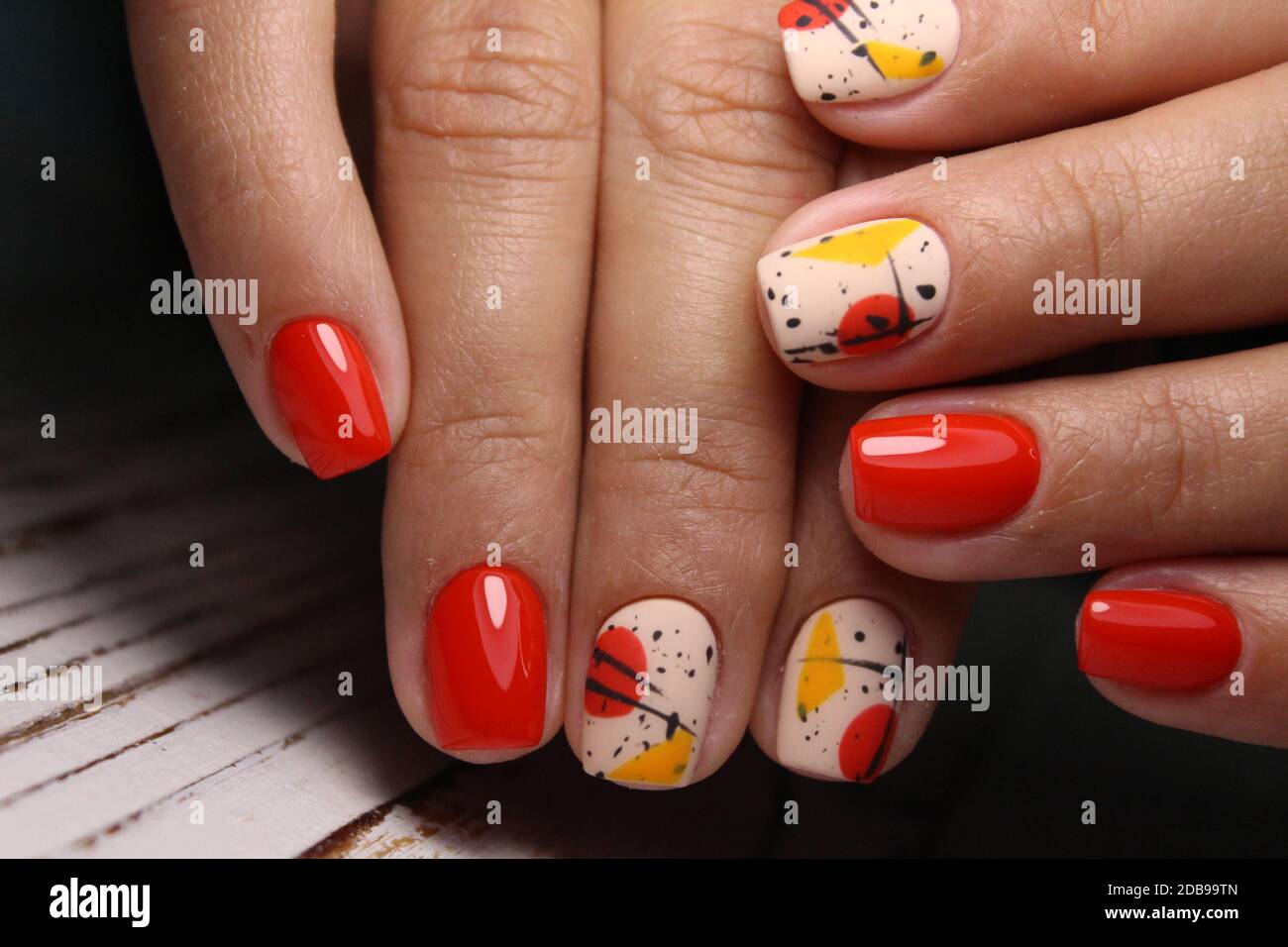 manicurist job done perfectly well the customer is satisfied with