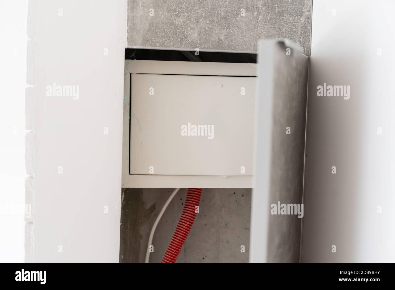 Electrical Control Panel Junction Boxes Stock Photo Alamy