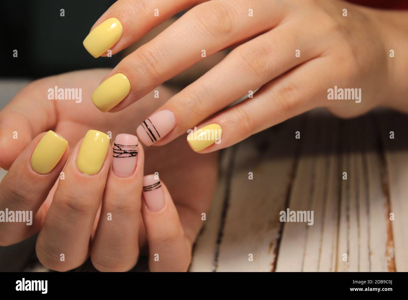 Colorful Christmas nails winter nail designs with glitter,rhinestones, on  short and long female nails Stock Photo - Alamy