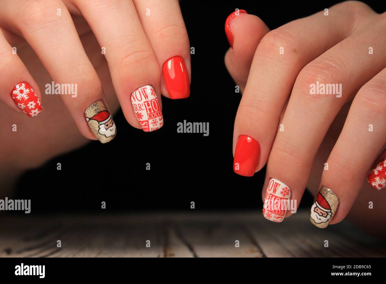 Beautiful art manicure. Holiday manicure design ideas. Female hand with  beige nail design. Fashionable holiday nail design. Stylish beige nails.  Close up photo. Stock Photo | Adobe Stock
