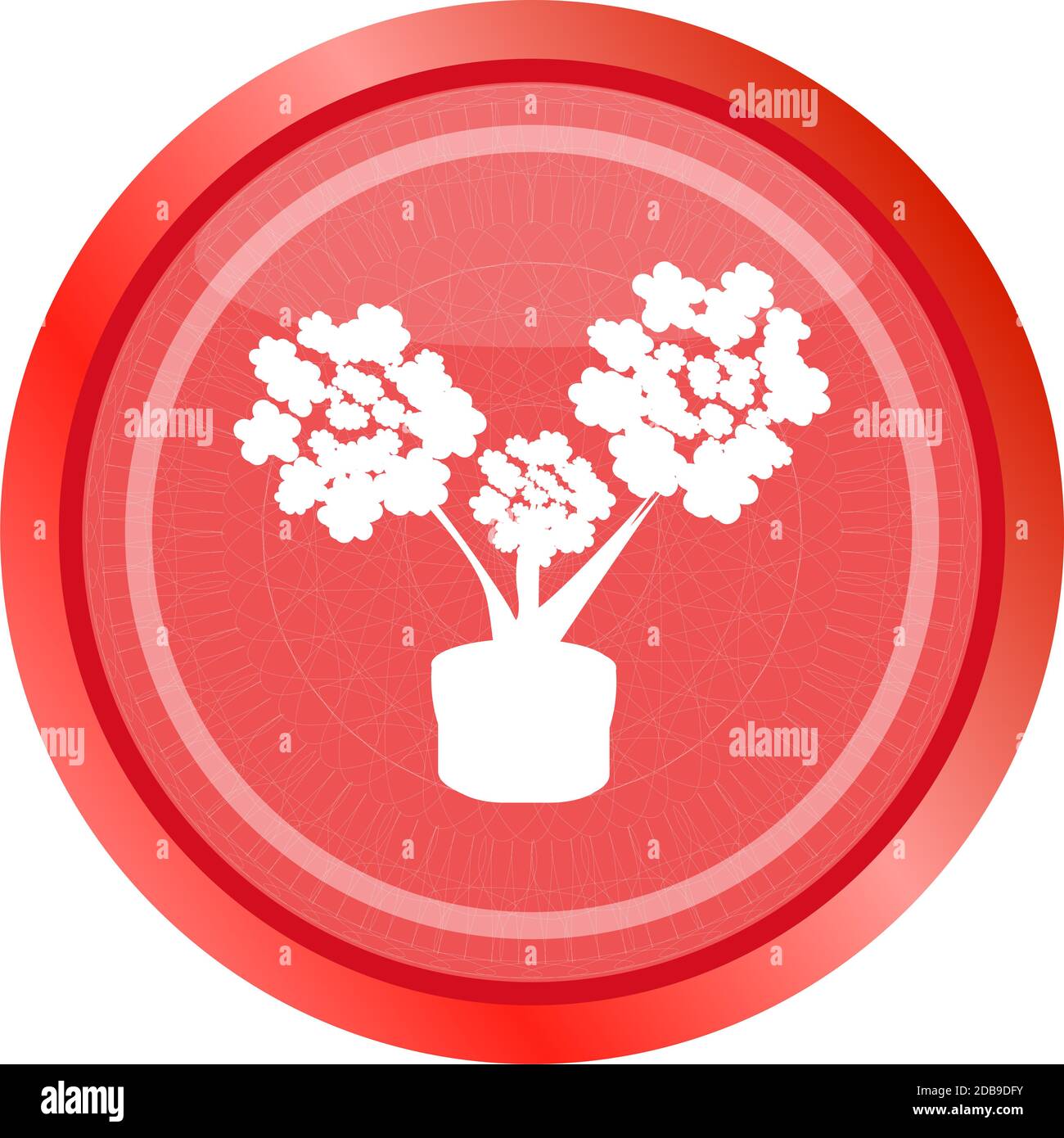 flowers icon button app web . Trendy flat style sign isolated on white ...