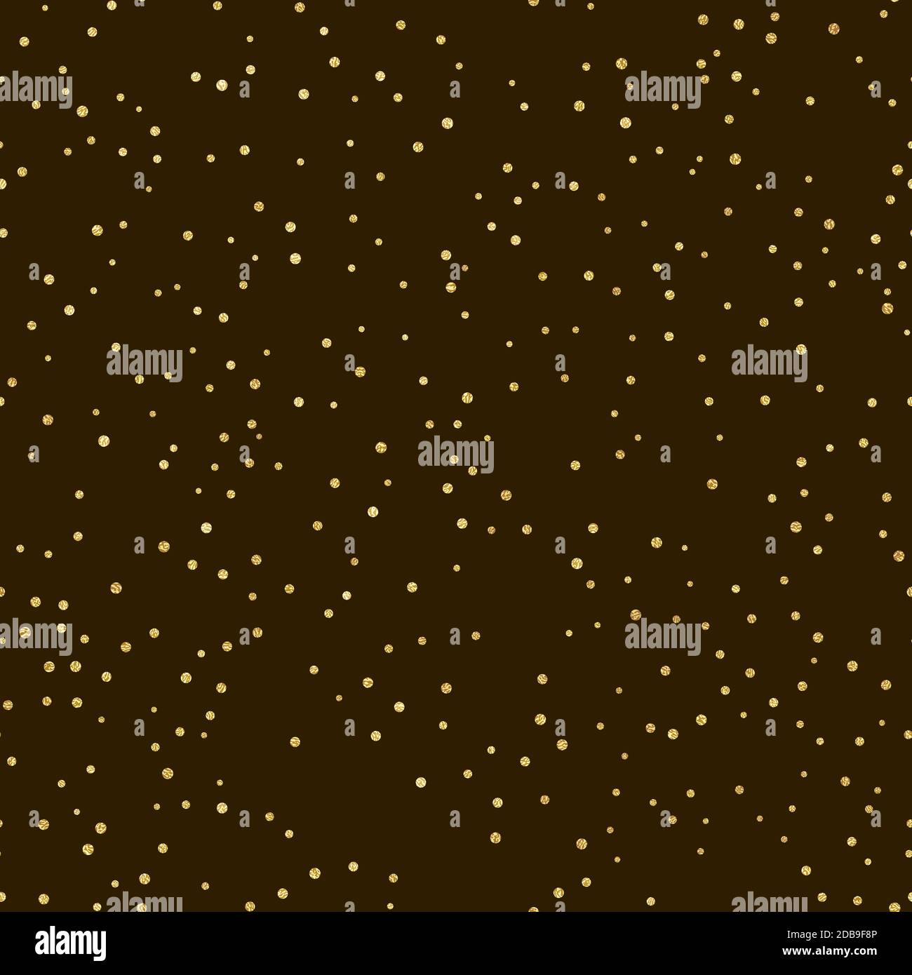 Glitter gold seamless pattern with polka dots. Hipster trendy effect ...