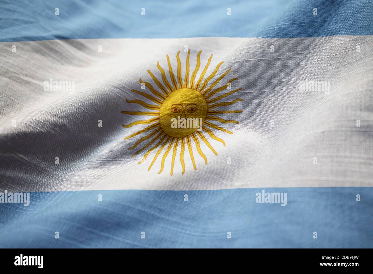 Waving flags world flag argentina hi-res stock photography and images