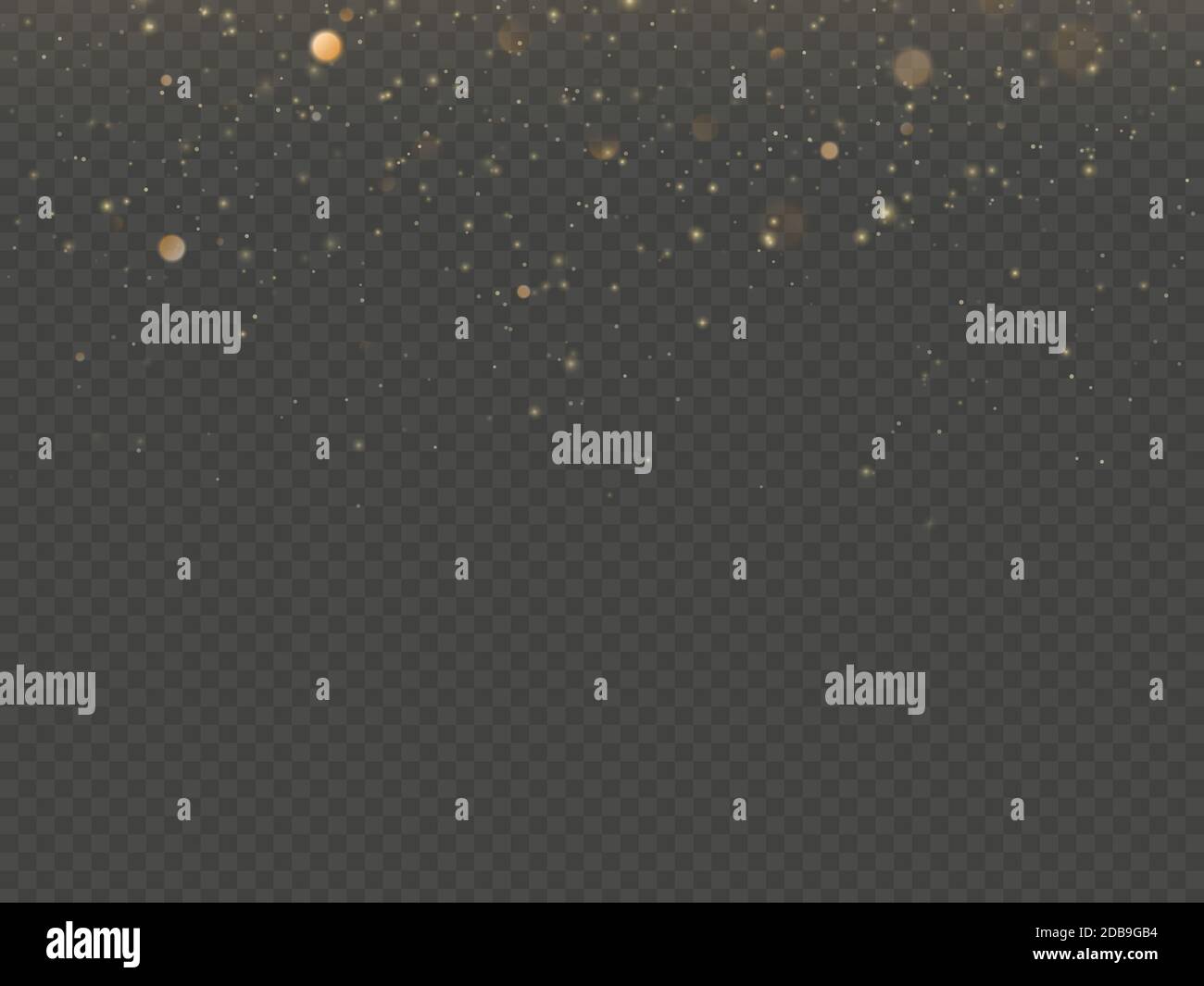Glitter Particles Overlay Effect Gold Glittering Star Dust Sparkling