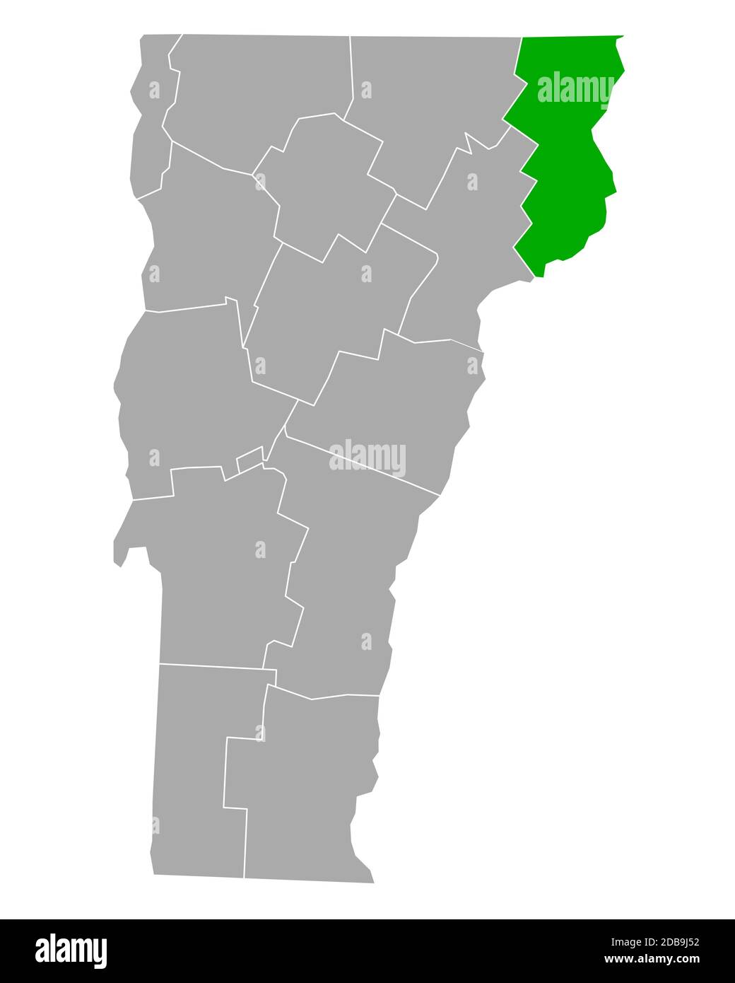 Map of Essex in Vermont Stock Photo Alamy