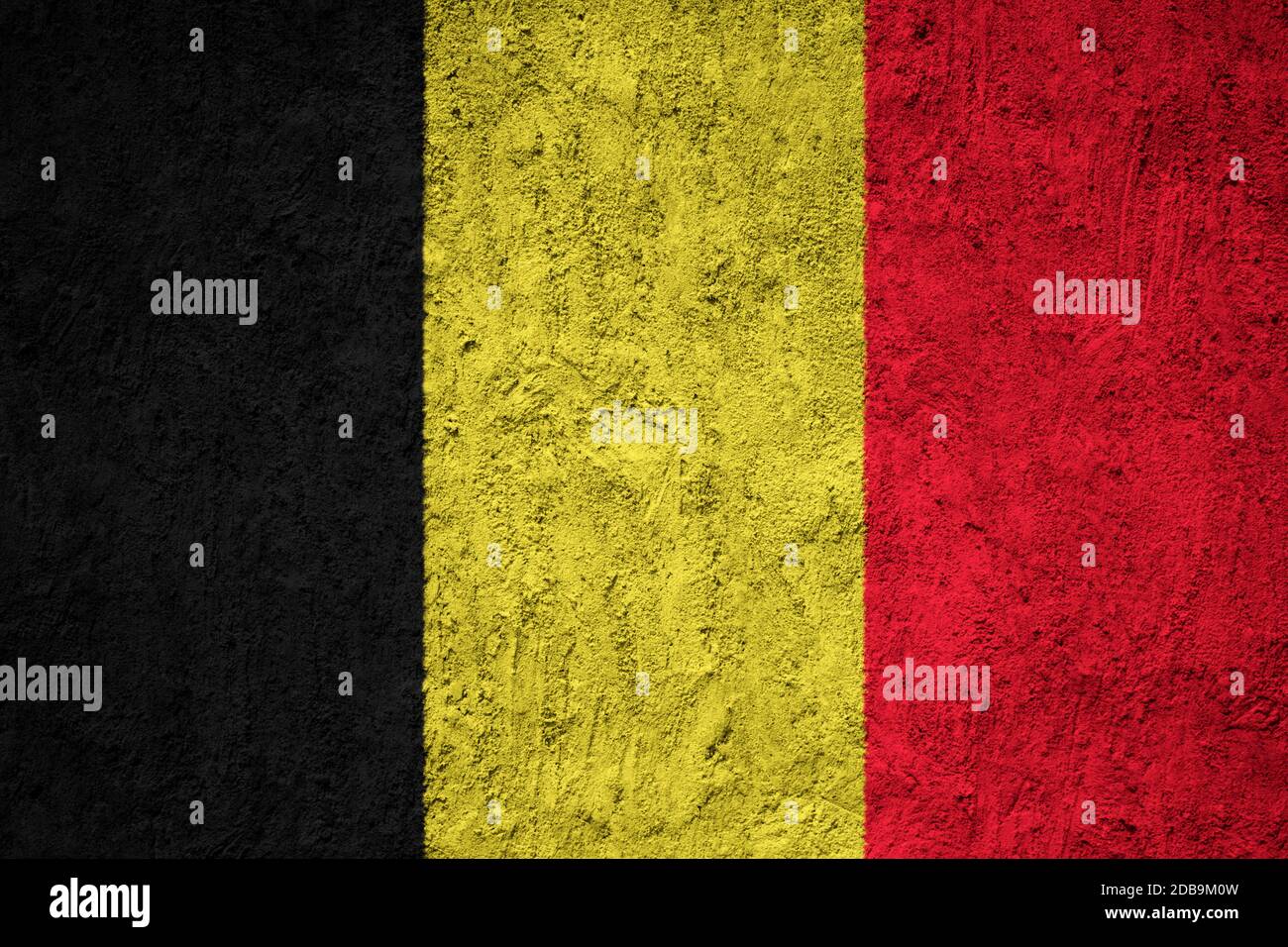 Belgium flag painted on the cracked grunge concrete wall Stock Photo ...