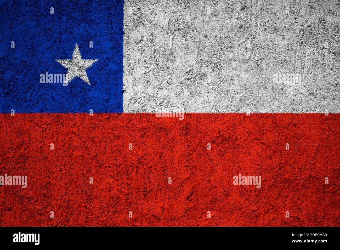 Chile flag painted on the cracked grunge concrete wall Stock Photo - Alamy