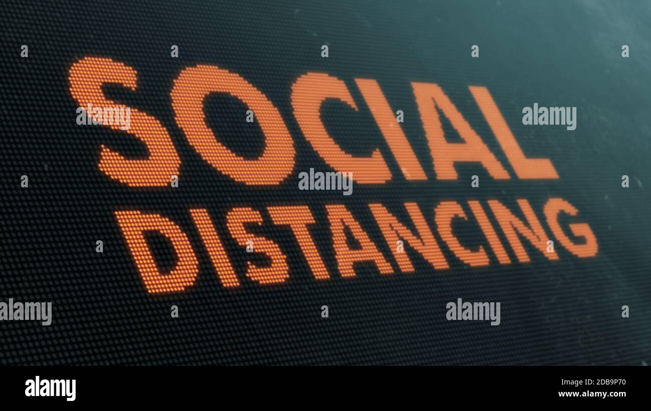 Covid 19 social distancing signage display hi-res stock photography and ...