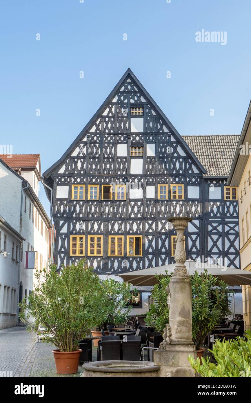 Historic halftimbered house in Weimar Stock Photo Alamy