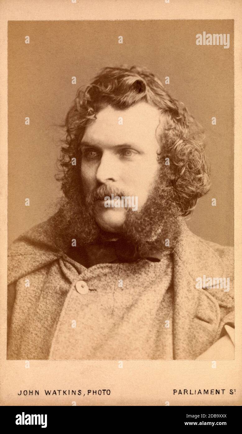 1855 ca, GREAT BRITAIN : The Scottish painter THOMAS FAED ( 1826 - 1900 ) . Photo by John Watkins . - ARTS - ARTI VISIVE - ARTE - GRAND BRETAGNA - PORTRAIT - RITRATTO - HISTORY - FOTO STORICHE - beard - barba - SCOZIA - SCOTLAND --- Archivio GBB Stock Photo