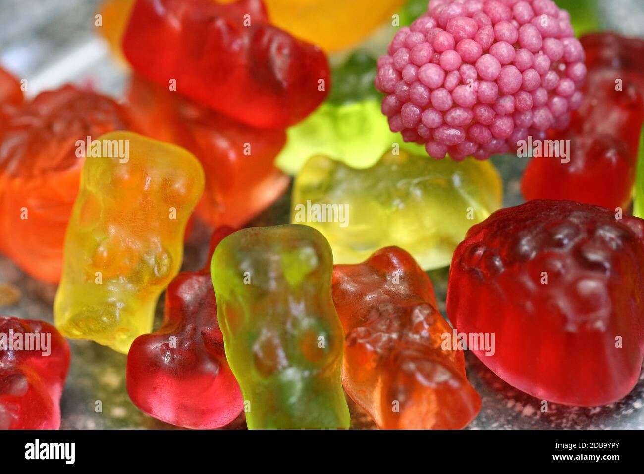 Gummy bears and fruit gums Stock Photo Alamy