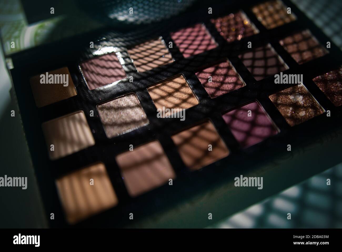 Professional makeup brushes and tools composition Stock Photo