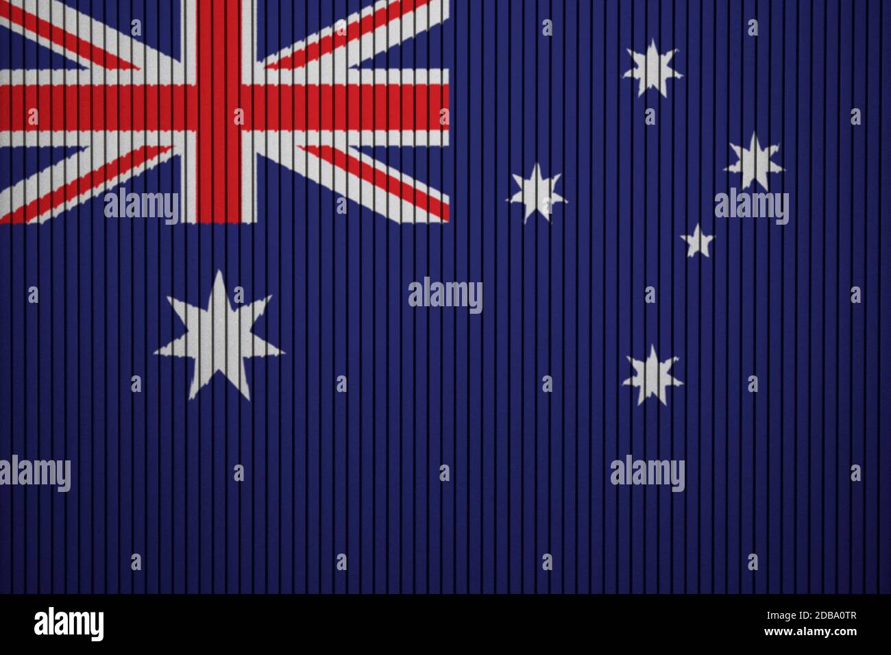 Australia flag painted on the cracked grunge concrete wall Stock Photo ...