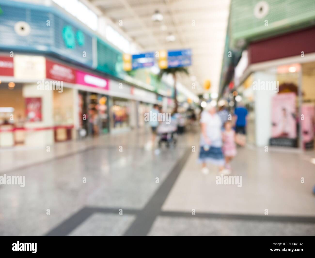 Abstract blurred shopping mall hall as background Stock Photo - Alamy