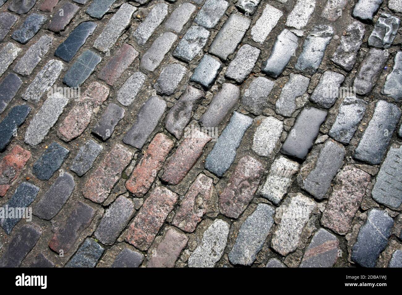 Very old road made from cobble stone Stock Photo Alamy