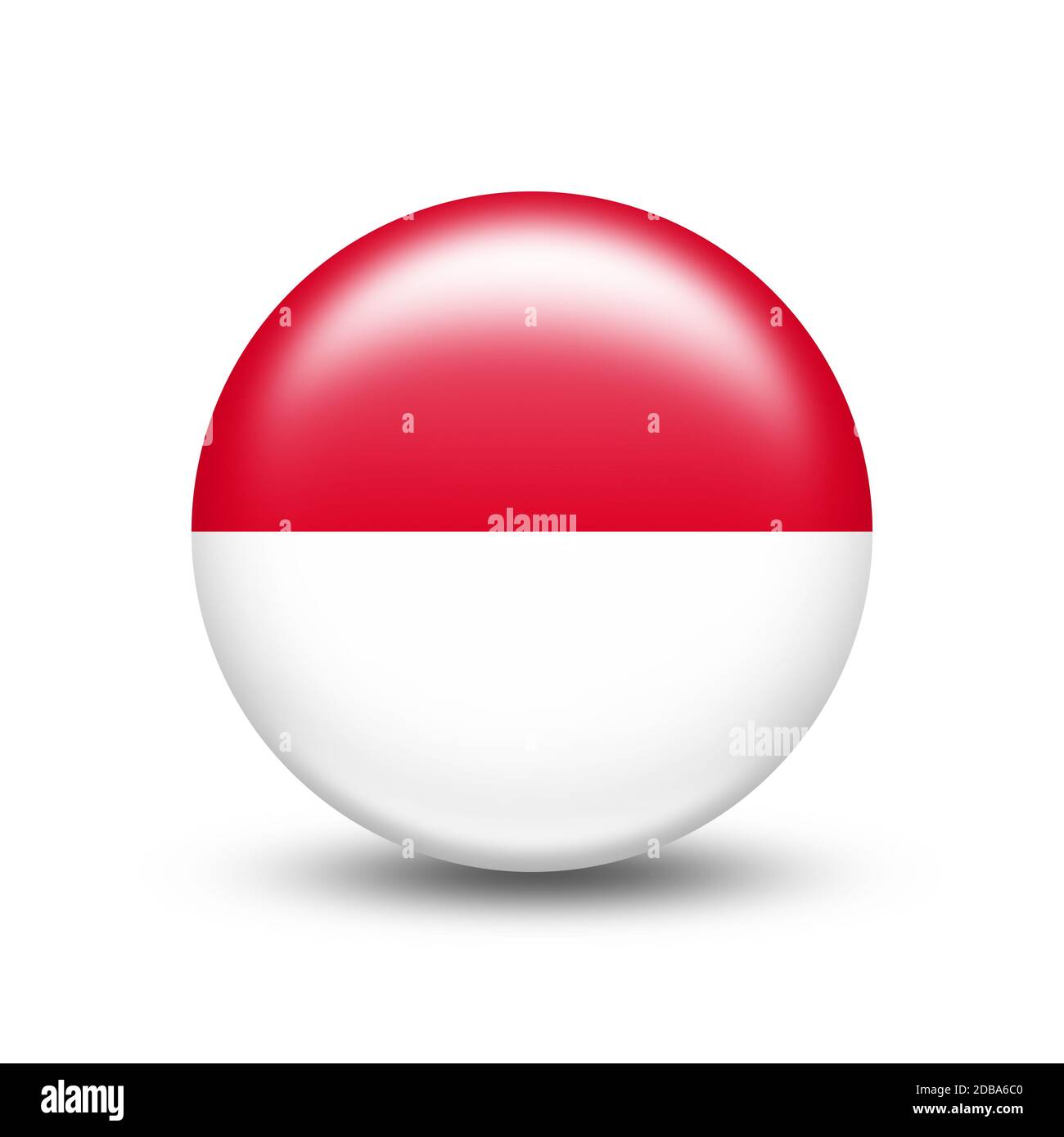 Indonesia Country Flag Circle with White Shadow - Illustration Stock ...