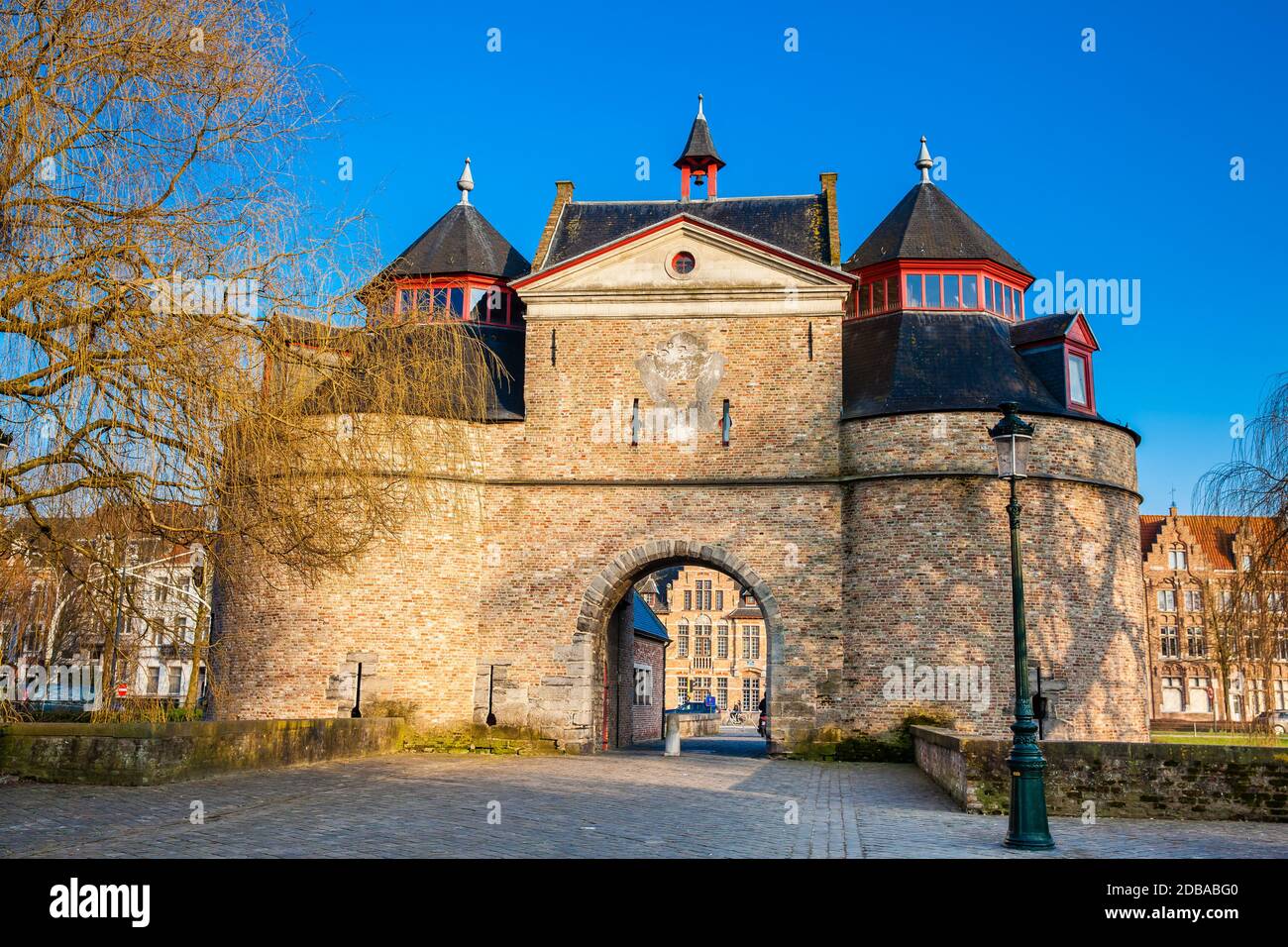 The antique Donkey's gate built during the construction of the second ...